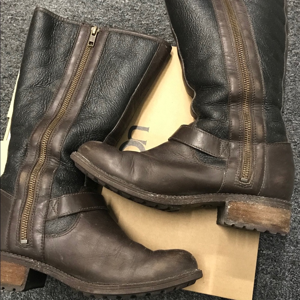 UGG Leather with shearling lining